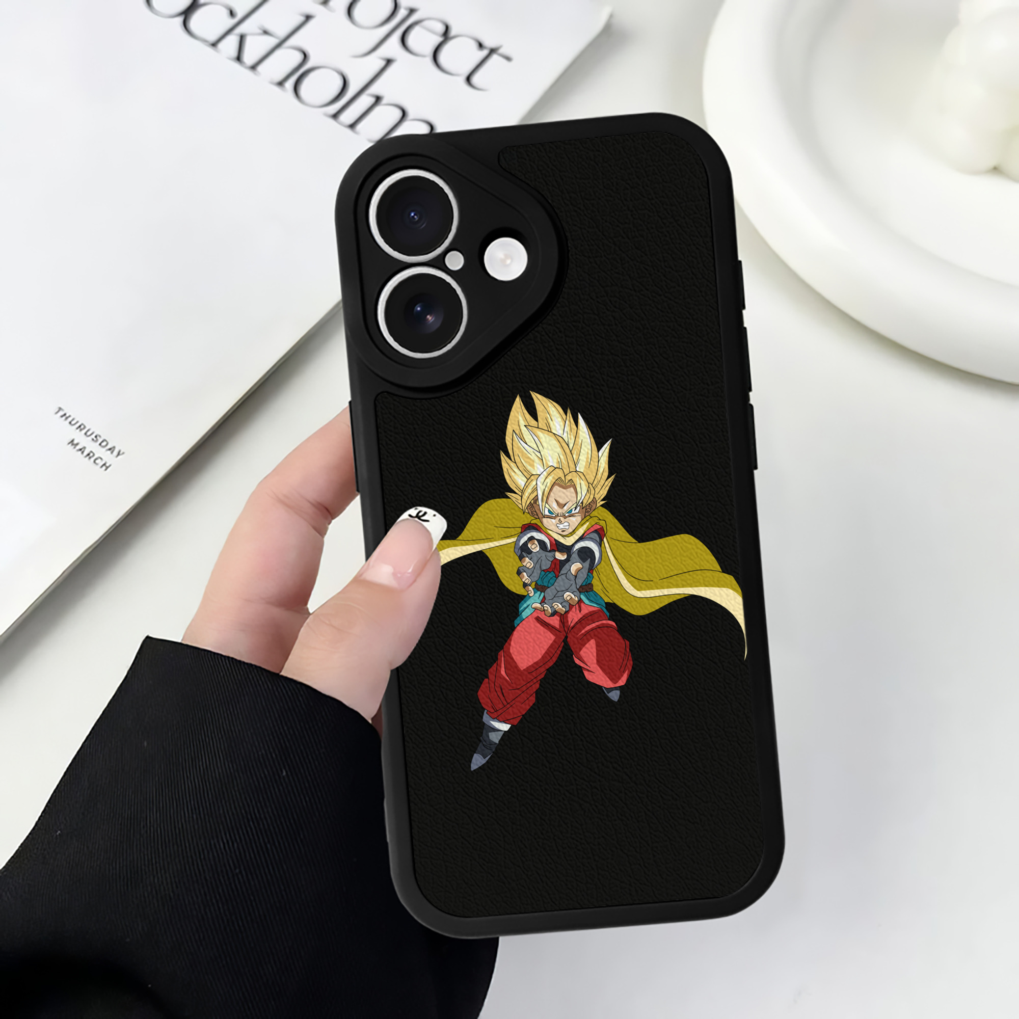 （画像用） ドラゴンボール DRAGON BALL 【iPhone 16シリーズ対応】シリコンスマホケース（レザー調） 材質：シリコン
